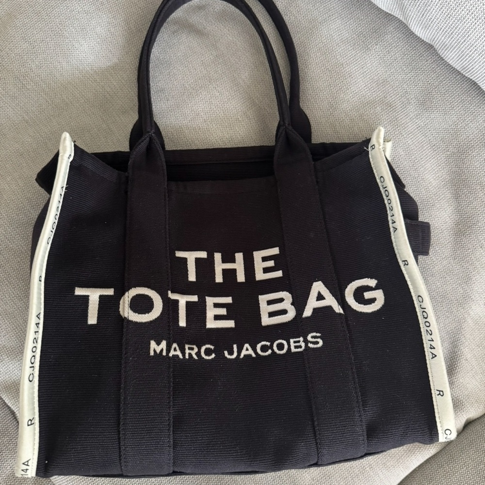 Marc Jacobs Black Canvas Tote Bag